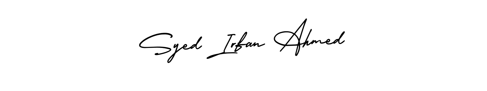 Check out images of Autograph of Syed Irfan Ahmed name. Actor Syed Irfan Ahmed Signature Style. AmerikaSignatureDemo-Regular is a professional sign style online. Syed Irfan Ahmed signature style 3 images and pictures png