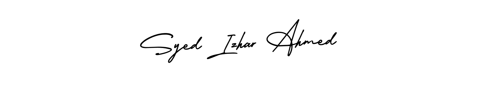 Make a beautiful signature design for name Syed Izhar Ahmed. Use this online signature maker to create a handwritten signature for free. Syed Izhar Ahmed signature style 3 images and pictures png