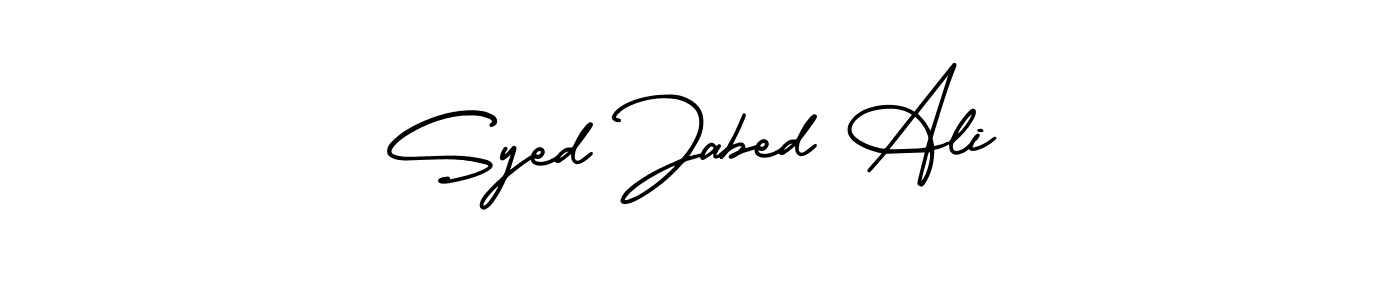 Design your own signature with our free online signature maker. With this signature software, you can create a handwritten (AmerikaSignatureDemo-Regular) signature for name Syed Jabed Ali. Syed Jabed Ali signature style 3 images and pictures png