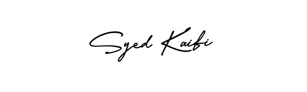 Create a beautiful signature design for name Syed Kaifi. With this signature (AmerikaSignatureDemo-Regular) fonts, you can make a handwritten signature for free. Syed Kaifi signature style 3 images and pictures png