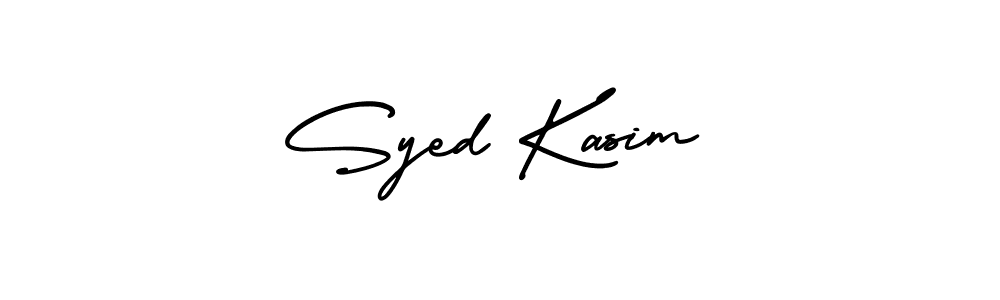 You should practise on your own different ways (AmerikaSignatureDemo-Regular) to write your name (Syed Kasim) in signature. don't let someone else do it for you. Syed Kasim signature style 3 images and pictures png