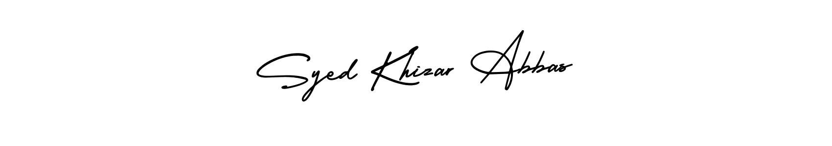 See photos of Syed Khizar Abbas official signature by Spectra . Check more albums & portfolios. Read reviews & check more about AmerikaSignatureDemo-Regular font. Syed Khizar Abbas signature style 3 images and pictures png