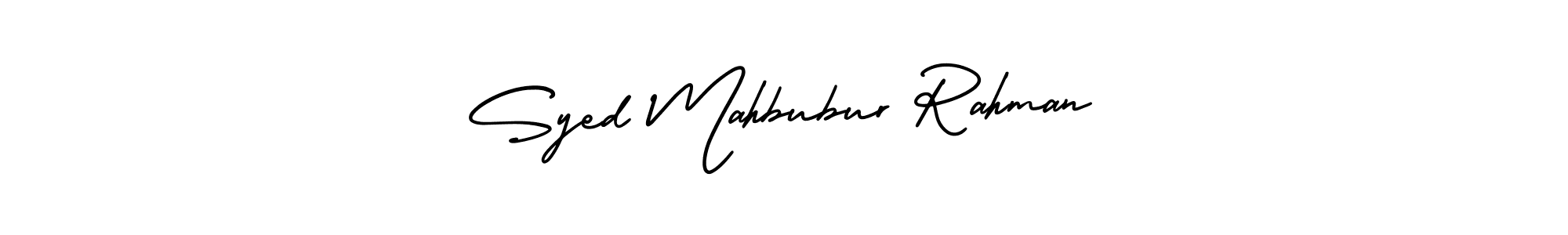 Syed Mahbubur Rahman stylish signature style. Best Handwritten Sign (AmerikaSignatureDemo-Regular) for my name. Handwritten Signature Collection Ideas for my name Syed Mahbubur Rahman. Syed Mahbubur Rahman signature style 3 images and pictures png