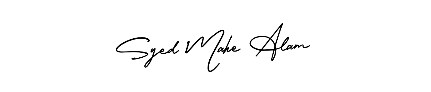 Syed Mahe Alam stylish signature style. Best Handwritten Sign (AmerikaSignatureDemo-Regular) for my name. Handwritten Signature Collection Ideas for my name Syed Mahe Alam. Syed Mahe Alam signature style 3 images and pictures png