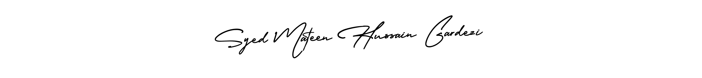 Create a beautiful signature design for name Syed Mateen Hussain Gardezi. With this signature (AmerikaSignatureDemo-Regular) fonts, you can make a handwritten signature for free. Syed Mateen Hussain Gardezi signature style 3 images and pictures png