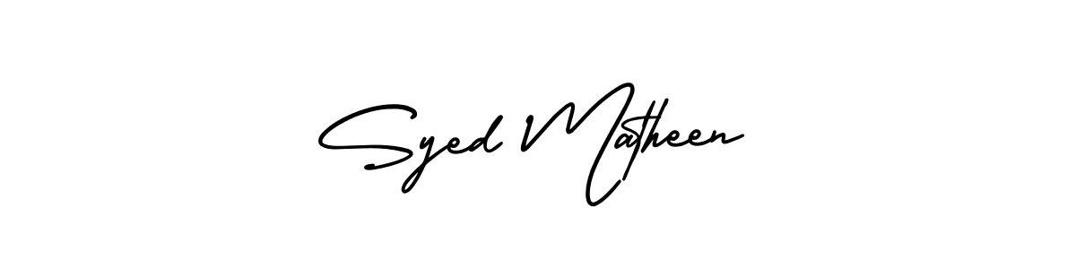 Make a short Syed Matheen signature style. Manage your documents anywhere anytime using AmerikaSignatureDemo-Regular. Create and add eSignatures, submit forms, share and send files easily. Syed Matheen signature style 3 images and pictures png