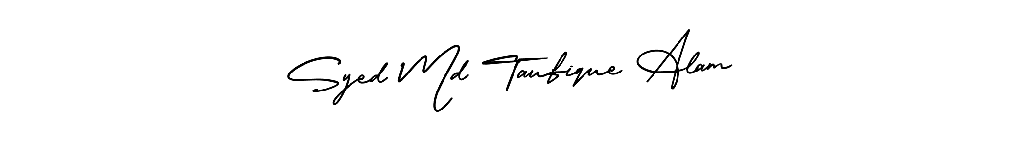 Design your own signature with our free online signature maker. With this signature software, you can create a handwritten (AmerikaSignatureDemo-Regular) signature for name Syed Md Taufique Alam. Syed Md Taufique Alam signature style 3 images and pictures png