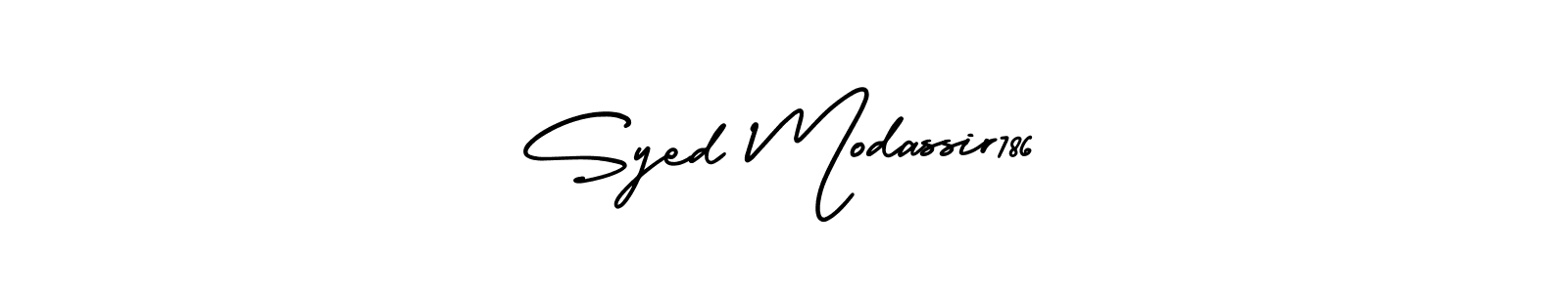 Design your own signature with our free online signature maker. With this signature software, you can create a handwritten (AmerikaSignatureDemo-Regular) signature for name Syed Modassir786. Syed Modassir786 signature style 3 images and pictures png