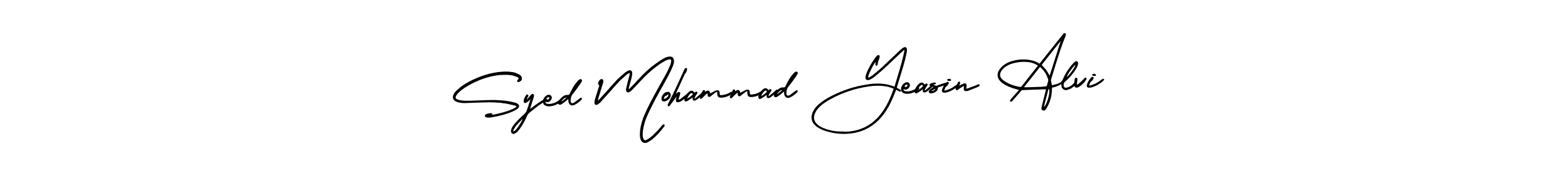 How to make Syed Mohammad Yeasin Alvi signature? AmerikaSignatureDemo-Regular is a professional autograph style. Create handwritten signature for Syed Mohammad Yeasin Alvi name. Syed Mohammad Yeasin Alvi signature style 3 images and pictures png