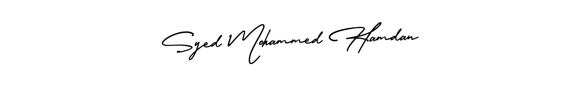 How to make Syed Mohammed Hamdan signature? AmerikaSignatureDemo-Regular is a professional autograph style. Create handwritten signature for Syed Mohammed Hamdan name. Syed Mohammed Hamdan signature style 3 images and pictures png