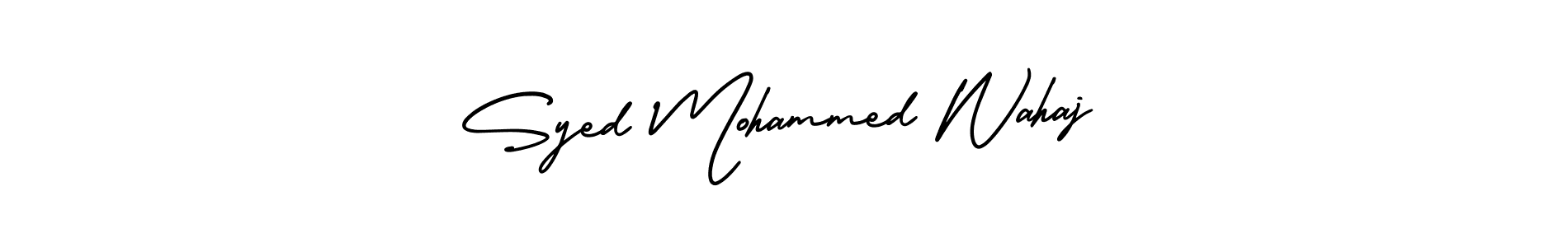 Make a short Syed Mohammed Wahaj signature style. Manage your documents anywhere anytime using AmerikaSignatureDemo-Regular. Create and add eSignatures, submit forms, share and send files easily. Syed Mohammed Wahaj signature style 3 images and pictures png