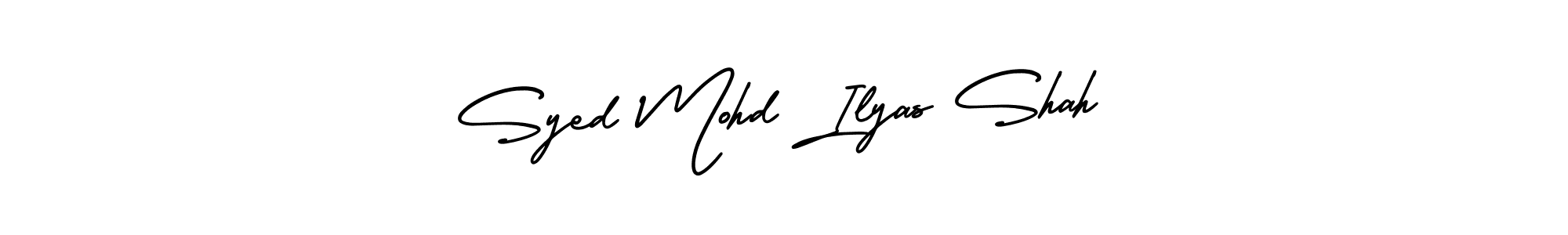 Make a beautiful signature design for name Syed Mohd Ilyas Shah. Use this online signature maker to create a handwritten signature for free. Syed Mohd Ilyas Shah signature style 3 images and pictures png