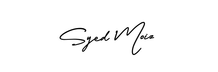 Also You can easily find your signature by using the search form. We will create Syed Moiz name handwritten signature images for you free of cost using AmerikaSignatureDemo-Regular sign style. Syed Moiz signature style 3 images and pictures png