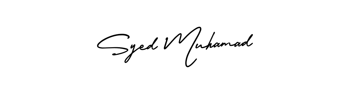 Design your own signature with our free online signature maker. With this signature software, you can create a handwritten (AmerikaSignatureDemo-Regular) signature for name Syed Muhamad. Syed Muhamad signature style 3 images and pictures png