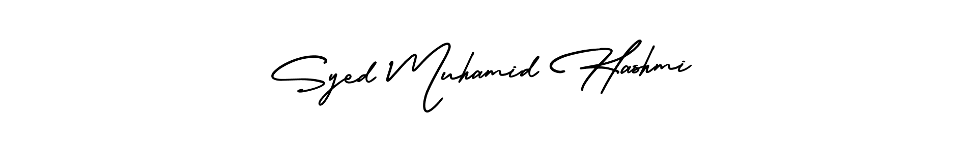 Design your own signature with our free online signature maker. With this signature software, you can create a handwritten (AmerikaSignatureDemo-Regular) signature for name Syed Muhamid Hashmi. Syed Muhamid Hashmi signature style 3 images and pictures png