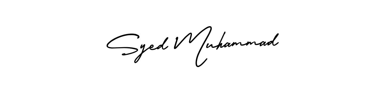 How to make Syed Muhammad signature? AmerikaSignatureDemo-Regular is a professional autograph style. Create handwritten signature for Syed Muhammad name. Syed Muhammad signature style 3 images and pictures png