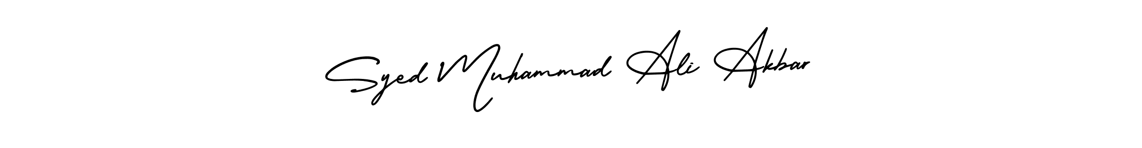 Create a beautiful signature design for name Syed Muhammad Ali Akbar. With this signature (AmerikaSignatureDemo-Regular) fonts, you can make a handwritten signature for free. Syed Muhammad Ali Akbar signature style 3 images and pictures png