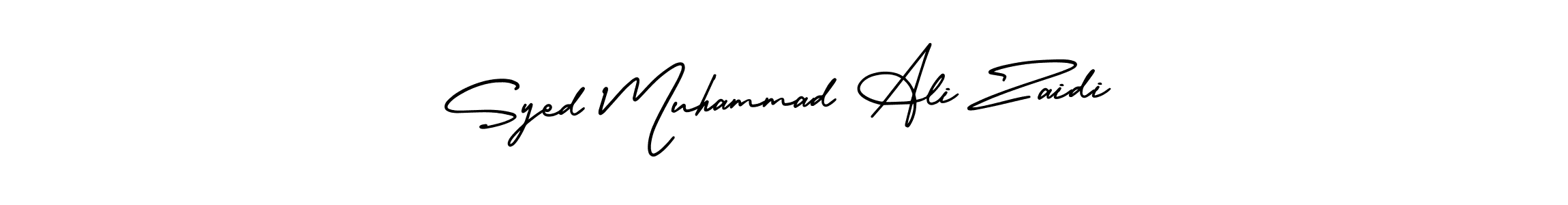 Also You can easily find your signature by using the search form. We will create Syed Muhammad Ali Zaidi name handwritten signature images for you free of cost using AmerikaSignatureDemo-Regular sign style. Syed Muhammad Ali Zaidi signature style 3 images and pictures png