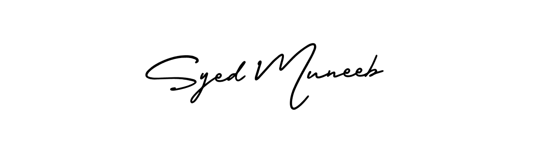 See photos of Syed Muneeb official signature by Spectra . Check more albums & portfolios. Read reviews & check more about AmerikaSignatureDemo-Regular font. Syed Muneeb signature style 3 images and pictures png