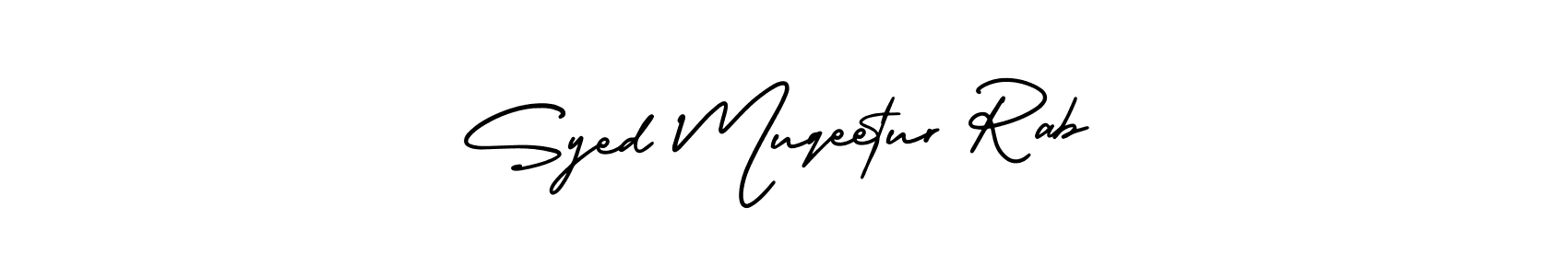 It looks lik you need a new signature style for name Syed Muqeetur Rab. Design unique handwritten (AmerikaSignatureDemo-Regular) signature with our free signature maker in just a few clicks. Syed Muqeetur Rab signature style 3 images and pictures png