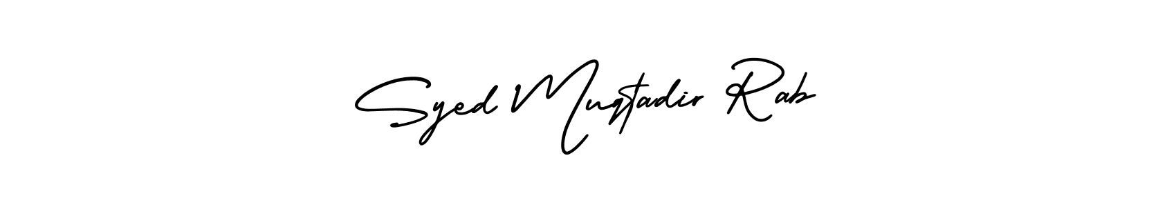 You should practise on your own different ways (AmerikaSignatureDemo-Regular) to write your name (Syed Muqtadir Rab) in signature. don't let someone else do it for you. Syed Muqtadir Rab signature style 3 images and pictures png