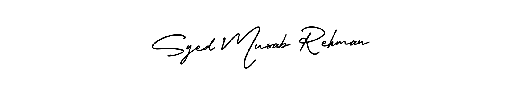 Also we have Syed Musab Rehman name is the best signature style. Create professional handwritten signature collection using AmerikaSignatureDemo-Regular autograph style. Syed Musab Rehman signature style 3 images and pictures png