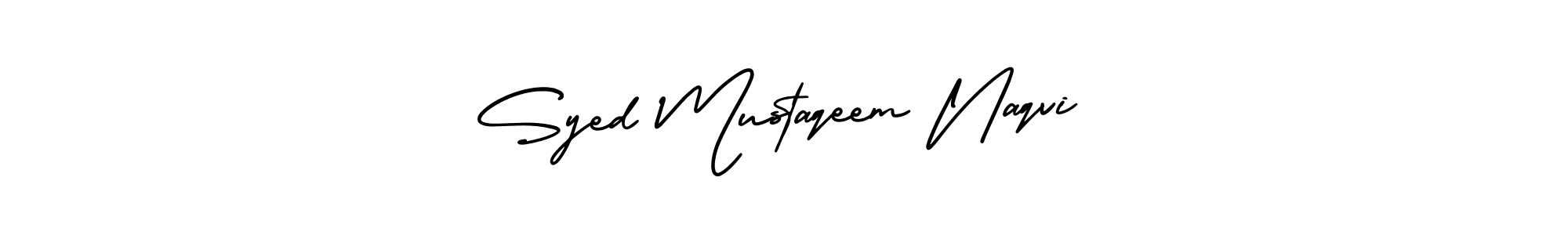 How to Draw Syed Mustaqeem Naqvi signature style? AmerikaSignatureDemo-Regular is a latest design signature styles for name Syed Mustaqeem Naqvi. Syed Mustaqeem Naqvi signature style 3 images and pictures png