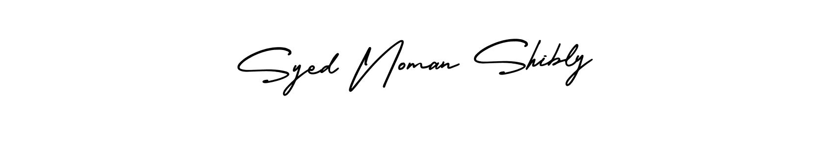 Also we have Syed Noman Shibly name is the best signature style. Create professional handwritten signature collection using AmerikaSignatureDemo-Regular autograph style. Syed Noman Shibly signature style 3 images and pictures png