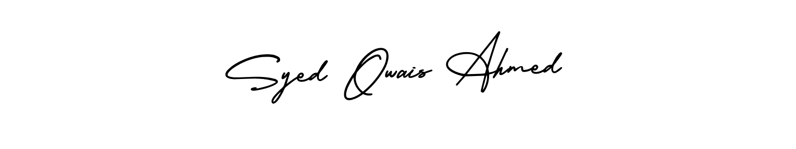 The best way (AmerikaSignatureDemo-Regular) to make a short signature is to pick only two or three words in your name. The name Syed Owais Ahmed include a total of six letters. For converting this name. Syed Owais Ahmed signature style 3 images and pictures png