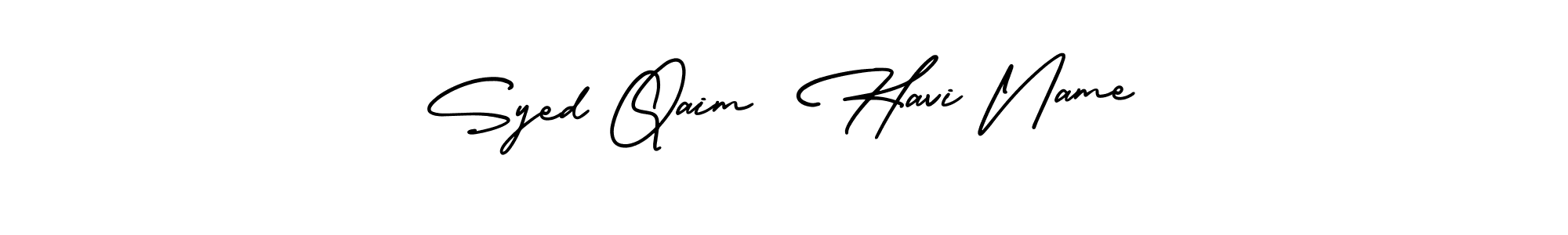 Also we have Syed Qaim  Havi Name name is the best signature style. Create professional handwritten signature collection using AmerikaSignatureDemo-Regular autograph style. Syed Qaim  Havi Name signature style 3 images and pictures png