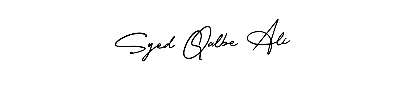 Also You can easily find your signature by using the search form. We will create Syed Qalbe Ali name handwritten signature images for you free of cost using AmerikaSignatureDemo-Regular sign style. Syed Qalbe Ali signature style 3 images and pictures png