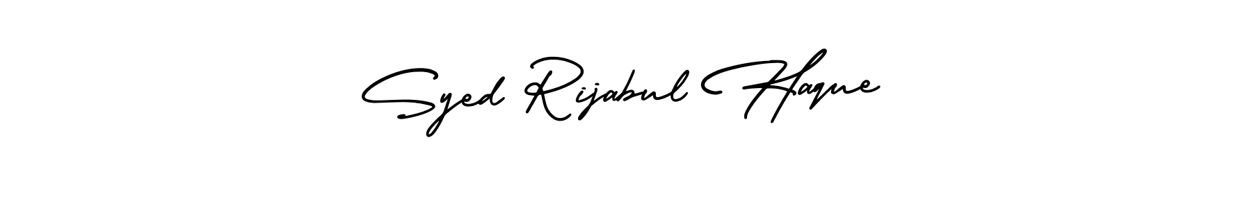 Design your own signature with our free online signature maker. With this signature software, you can create a handwritten (AmerikaSignatureDemo-Regular) signature for name Syed Rijabul Haque. Syed Rijabul Haque signature style 3 images and pictures png