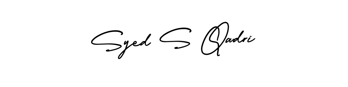 How to Draw Syed S Qadri signature style? AmerikaSignatureDemo-Regular is a latest design signature styles for name Syed S Qadri. Syed S Qadri signature style 3 images and pictures png