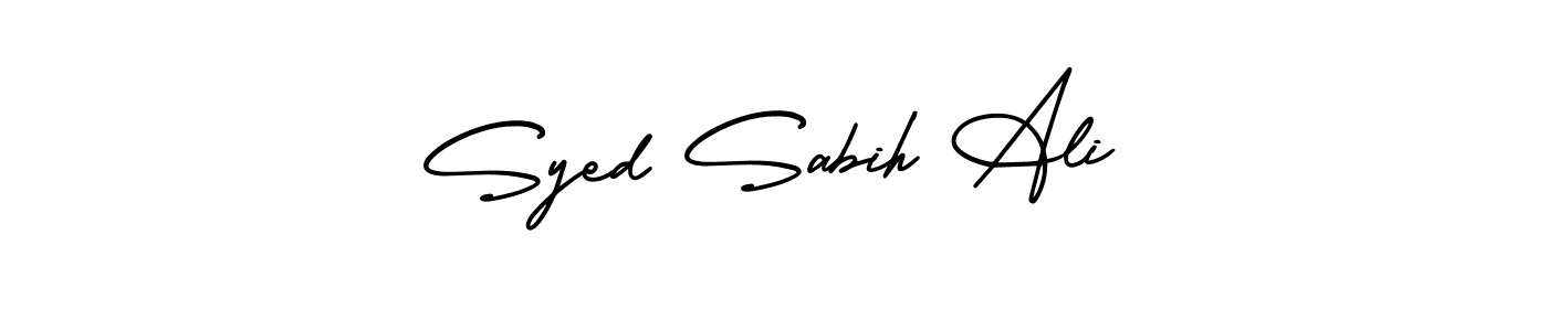 Make a beautiful signature design for name Syed Sabih Ali. Use this online signature maker to create a handwritten signature for free. Syed Sabih Ali signature style 3 images and pictures png