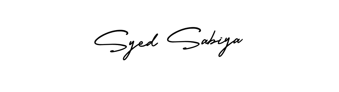 Make a beautiful signature design for name Syed Sabiya. Use this online signature maker to create a handwritten signature for free. Syed Sabiya signature style 3 images and pictures png
