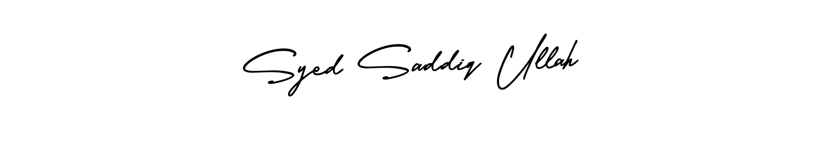 You can use this online signature creator to create a handwritten signature for the name Syed Saddiq Ullah. This is the best online autograph maker. Syed Saddiq Ullah signature style 3 images and pictures png