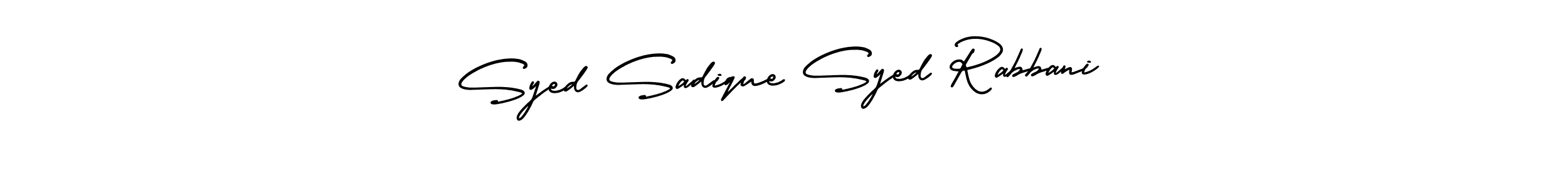 You should practise on your own different ways (AmerikaSignatureDemo-Regular) to write your name (Syed Sadique Syed Rabbani) in signature. don't let someone else do it for you. Syed Sadique Syed Rabbani signature style 3 images and pictures png