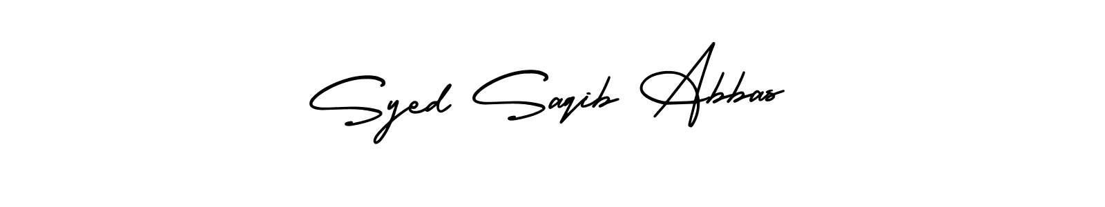 How to Draw Syed Saqib Abbas signature style? AmerikaSignatureDemo-Regular is a latest design signature styles for name Syed Saqib Abbas. Syed Saqib Abbas signature style 3 images and pictures png