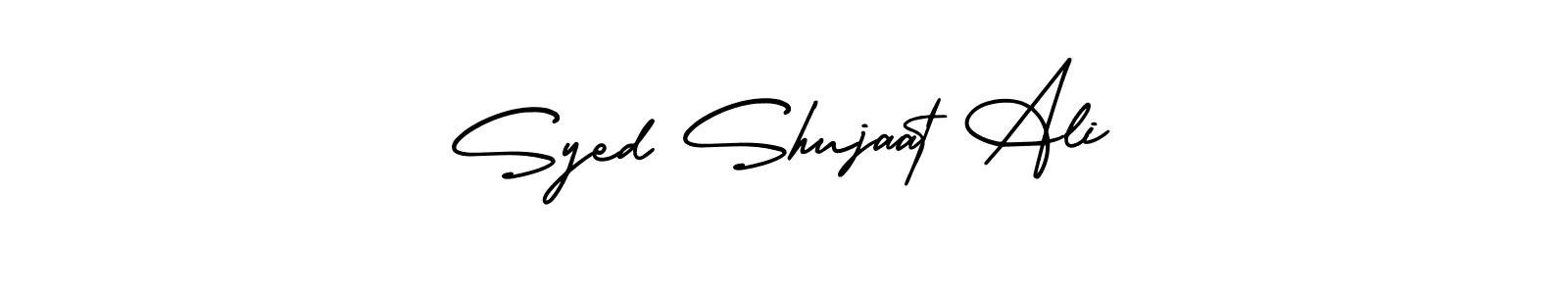 Also You can easily find your signature by using the search form. We will create Syed Shujaat Ali name handwritten signature images for you free of cost using AmerikaSignatureDemo-Regular sign style. Syed Shujaat Ali signature style 3 images and pictures png