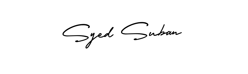 Make a beautiful signature design for name Syed Suban. Use this online signature maker to create a handwritten signature for free. Syed Suban signature style 3 images and pictures png