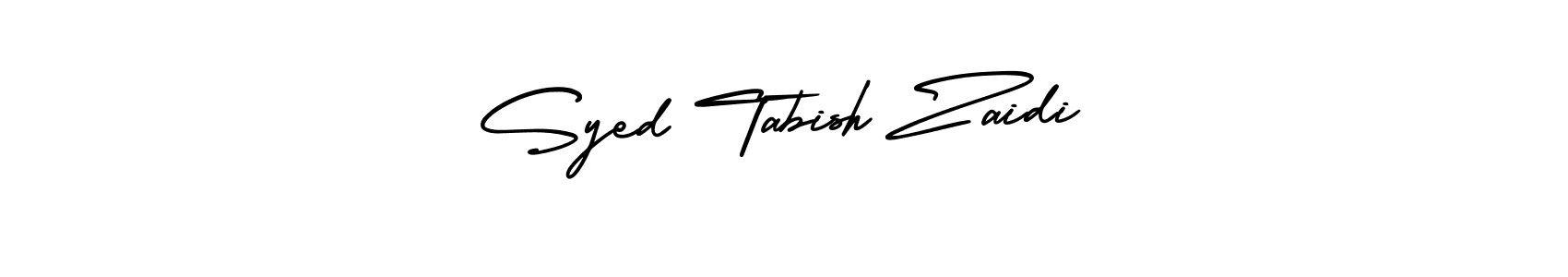 Also You can easily find your signature by using the search form. We will create Syed Tabish Zaidi name handwritten signature images for you free of cost using AmerikaSignatureDemo-Regular sign style. Syed Tabish Zaidi signature style 3 images and pictures png