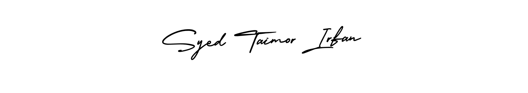 Make a beautiful signature design for name Syed Taimor Irfan. With this signature (AmerikaSignatureDemo-Regular) style, you can create a handwritten signature for free. Syed Taimor Irfan signature style 3 images and pictures png