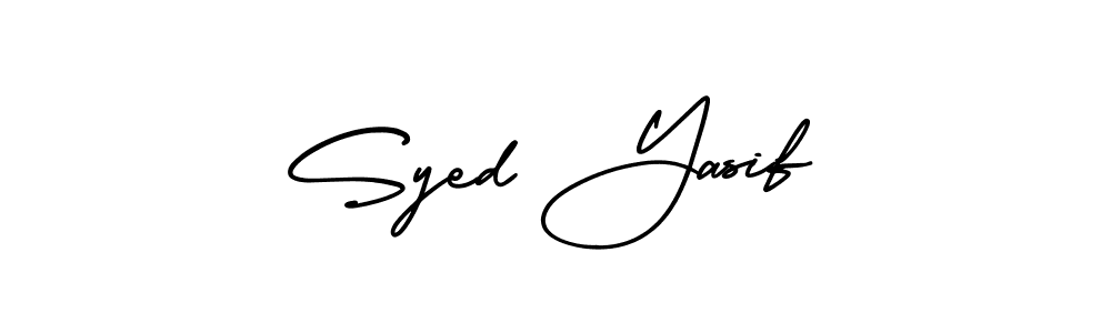 Similarly AmerikaSignatureDemo-Regular is the best handwritten signature design. Signature creator online .You can use it as an online autograph creator for name Syed Yasif. Syed Yasif signature style 3 images and pictures png