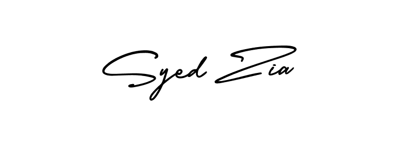 This is the best signature style for the Syed Zia name. Also you like these signature font (AmerikaSignatureDemo-Regular). Mix name signature. Syed Zia signature style 3 images and pictures png