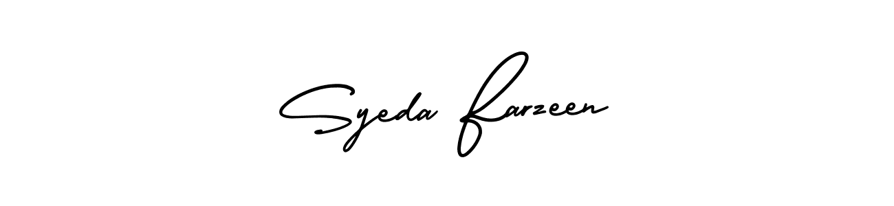 if you are searching for the best signature style for your name Syeda Farzeen. so please give up your signature search. here we have designed multiple signature styles  using AmerikaSignatureDemo-Regular. Syeda Farzeen signature style 3 images and pictures png