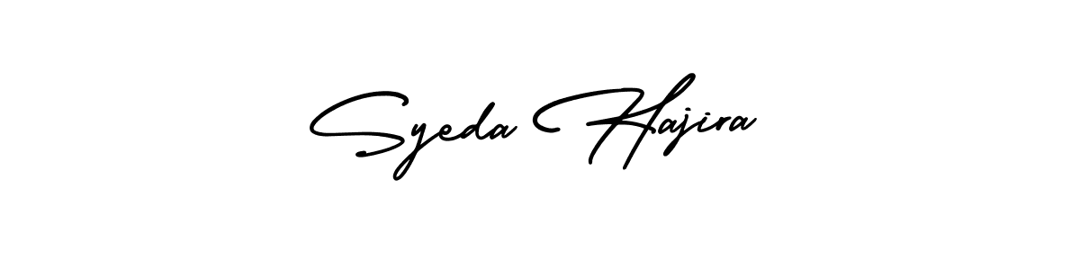 Make a short Syeda Hajira signature style. Manage your documents anywhere anytime using AmerikaSignatureDemo-Regular. Create and add eSignatures, submit forms, share and send files easily. Syeda Hajira signature style 3 images and pictures png