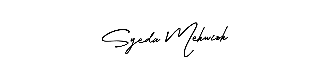 How to make Syeda Mehwish signature? AmerikaSignatureDemo-Regular is a professional autograph style. Create handwritten signature for Syeda Mehwish name. Syeda Mehwish signature style 3 images and pictures png