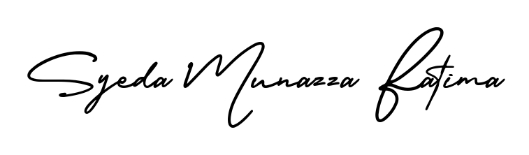 Get inspired by this graceful AmerikaSignatureDemo-Regular signature style for name Syeda Munazza Fatima. Smooth loops and balanced proportions for everyday use. Syeda Munazza Fatima signature style 3 images and pictures png