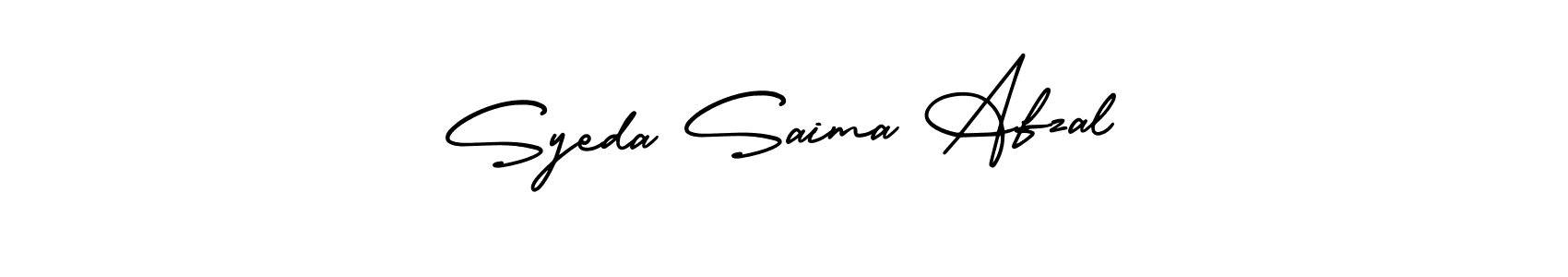 How to make Syeda Saima Afzal signature? AmerikaSignatureDemo-Regular is a professional autograph style. Create handwritten signature for Syeda Saima Afzal name. Syeda Saima Afzal signature style 3 images and pictures png
