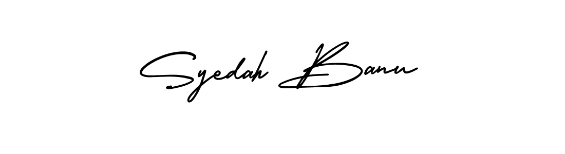 How to Draw Syedah Banu signature style? AmerikaSignatureDemo-Regular is a latest design signature styles for name Syedah Banu. Syedah Banu signature style 3 images and pictures png